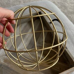Gold Spherical Metal Accent Decor